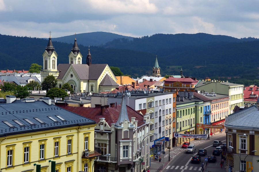 File:0.2014 Sanok, von Kościuszkistrasse aus gesehen.JPG