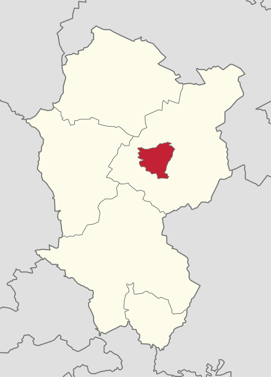 Location of the urban municipality of Złotoryja in Złotoryja County