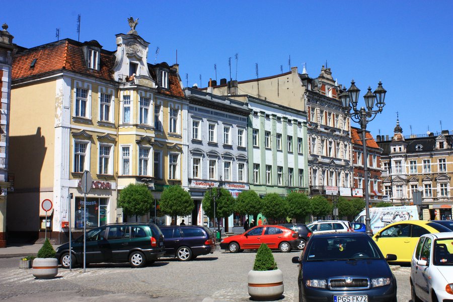 Krotoszyn, historical urban layout